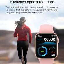 Multi-Functional Outdoor Sports Fashionable Smart Watch, Supports Wireless Calling And Messaging, Music Playback, Fitness Tracker Smart Watch - Pink - View 6