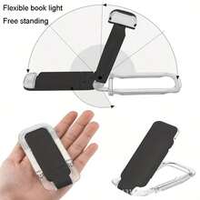 1pc Portable Rechargeable LED Bookmark Light, Clip-On Reading Light, Bedside Reading Eye-Care Lamp - Pink - View 4