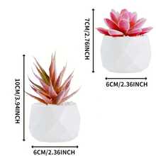 Plantes artificielles succulentes préférées des filles avec pot. Petites plantes en pot artificielles décoratives roses. Plantes artificielles pour salon, chambre, décoration de maison, parfum d'intérieur, petites plantes de simulation de bureau, décoration de bureau avec succulentes artificielles mignonnes. Cadeau de Thanksgiving, Noël, décoration de fête des fleurs et des parfums. Cadeau de fête. - Succulente rose - Voir 10