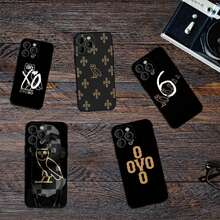 Fashion Luxury Drake O-OVO Phone Case For  12 11 13 14 15 16 Max Pro Plus Black Soft Silicone Cover,Covercompatible With  17 Case,  17 Pro Case,  17 Pro Max Case - Z2 - View 3