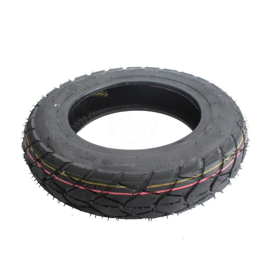 LLANTA 3.00-8 PARA TRICICLO / BICICLETA ELECTRICA - NO NECESITA CAMARA - Negro - Ver 1