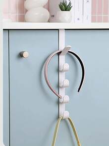 1 件多功能收纳架，白色塑料门后悬挂式收纳挂钩，适用于家庭装饰装饰节日装饰房间装饰家居装饰卧室装饰连衣裙裤子鞋子牛仔裤靴子裙子卧室，收纳架，家庭收纳，女士白色 T 恤，女士黑色裤子，女士冬装，连衣裙，