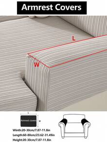 1件装弹力加厚保暖沙发套，防滑全包覆式沙发座套，四季皆宜，面料厚实，可机洗，防尘，宠物友好，适用于卧室、办公室、客厅，L型沙发，1/2/3/4人座沙发。 - 淺灰色 - 查看 18