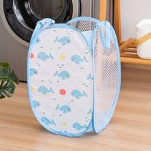 1pc/2pcs Kids Cartoon Pattern Dirty Clothes Laundry Basket, Foldable Bathroom Storage Organizer Bin For Children Room - Multicolor - View 15