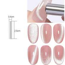 10ml Esmalte de uñas en gel con efecto de ojos de gato con brillo de mercurio y destellos, nueva fórmula de alta densidad con explosión de destello, blanco porcelánico para uñas de arte de ojos de gato. Suministros para uñas en rojo, amarillo, blanco y navideño