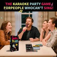 - 适合2-10人的家庭卡拉OK游戏 - “糟糕歌手”桌游 - 250张歌词卡，趣味游戏之夜、生日派对、家庭聚会破冰游戏、音乐游戏、家庭卡牌游戏 - 彩色 - 查看 6