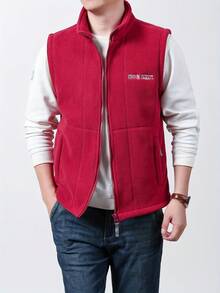 Men Vests - الأحمر - مشاهدة 8