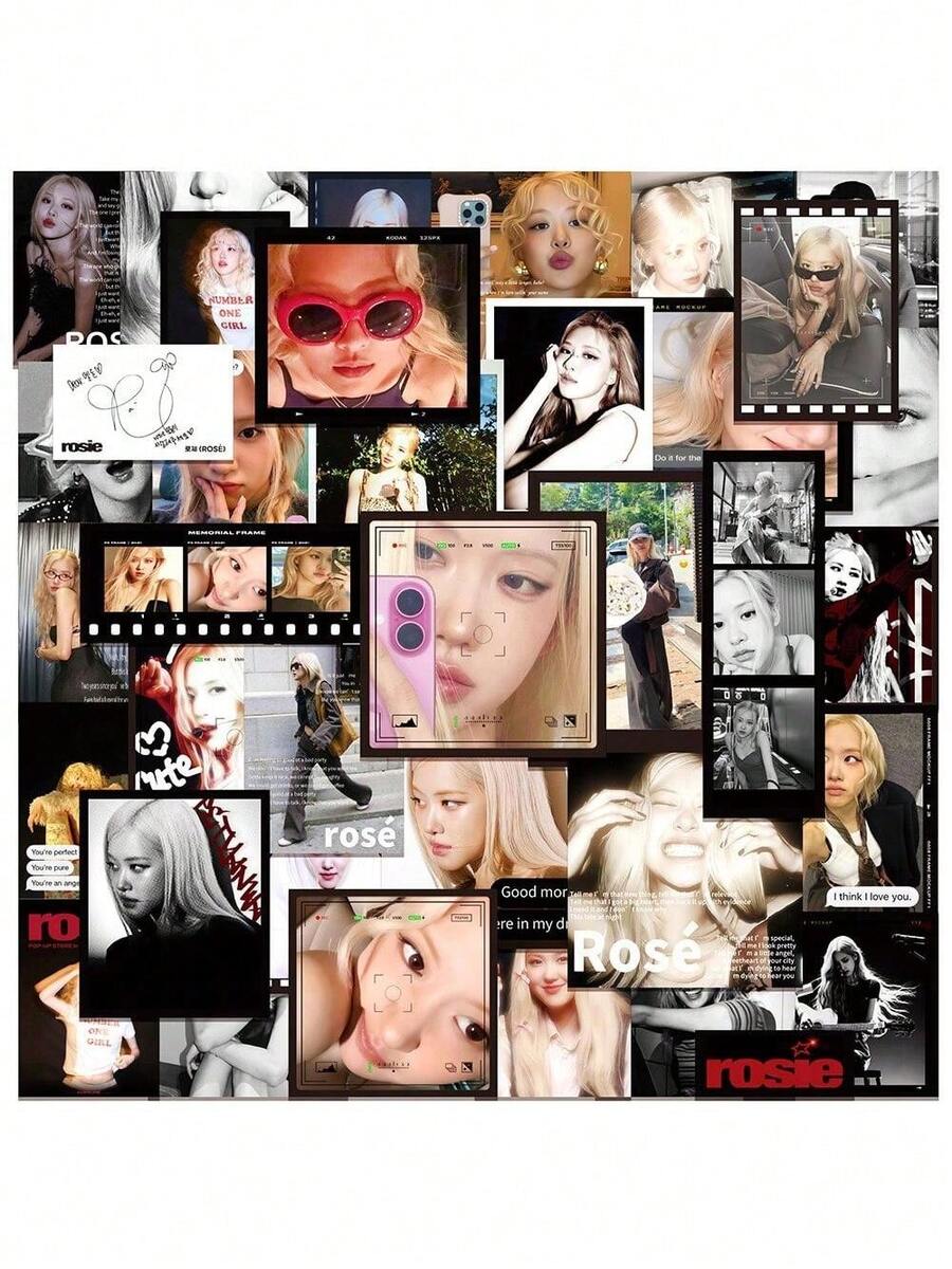 50 Korean Park Chae Young Rosie Stickers  Merchandise Notebook Luggage Stickers - 1 - Xem 1