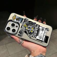 Nueva Funda de Teléfono de Estilo Pixel Creativo con Diseño de Agumon  , Adecuada para 16 16e 15 14 13 12 11 Pro X XR XSMAX 8 e Plus, Cubierta Trasera Dura Mate, Funda para Smartphone,Diseño de Anime,Impreso con,Usuarios de,Entusiastas de la Tecnología17 17promax - Negro - Ver 5