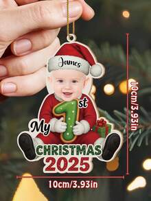 Individuell geformte Holzverzierungen, Mein erstes Weihnachts-Baby-Ornament, Geschenke für Babys und Eltern, Weihnachtsgeschenke, Weihnachtsschmuck, Multifunktional, ideale Geschenke für ihn, Teeraum, Zuhause, Garten, Büro, für Jahrestage, Valentinstag, Muttertag, Vatertag, Abschluss, Einweihung, Herbstdekoration, elegantes Wohnen, kunstvolles Leben