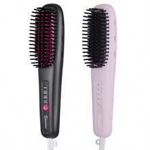 Hatteker Design Portable Electric Straightener Comb Hair Straightener Brush Hot Comb Brush - EU C Type Plug(220-240V) - View 1