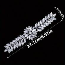 1Pc Iron-On Glass Rhinestone Applique Hotfix Shiny Crystal Decorative Patch Suitable For Clothing Dresses Shoes Bags Home Crafts Decorative Crystal Accessories, Christmas New Year Holiday Party Dress Art Decoration Applique - Multicolor - View 12