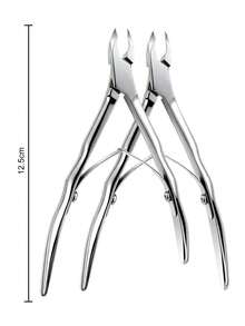 ANDVICTORY 1pc Stainless Steel Cuticle Nipper, Professional Nail Cuticle Trimmer With Non-Slip Handle, Manicure Tool For Nail Care And Cuticle Removal - Multicolor - View 5