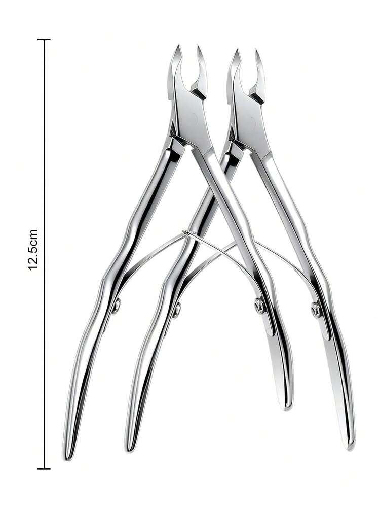 ANDVICTORY 1pc Stainless Steel Cuticle Nipper, Professional Nail Cuticle Trimmer With Non-Slip Handle, Manicure Tool For Nail Care And Cuticle Removal - Multicolor - View 5