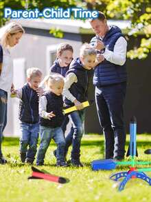 Rocket Launch Themed Toy With Playful And Technological Design, Includes Rocket, Launch Pad, Foot Pump And Other Components, Foot Pump To Launch Rocket, Combines Fun And Interactivity, Christmas Gift For Children