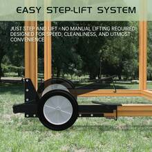 Chicken Coops Wheels Kit - Portable Poultry Tractor Mobilization Steel Chicken Coops Accessories - Set Of 6 Chicken Run Wheels-Chicken Cage Not Included-Patent Pending - 均碼 - 查看 6