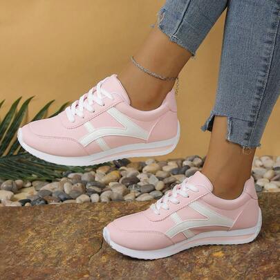 Women's Flat Shoes, Running Shoes, Breathable And Versatile Casual Shoes, Fashionable Outdoor Women's Casual Shoes, Women's Shoes, Round-Toe Low-Top Outdoor Sports Shoes, Fashionable Sports Shoes