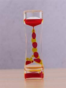 1 pieza Temporizador de líquido acrílico - Temporizador de gota de aceite de doble color - Temporizador decorativo para escritorio, estantería y mesita de noche - Sin batería - Regalo único para el Día de la Madre y el Día de San Valentín - Multicolor - Ver 11