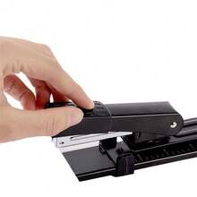 Heavy Duty Long Arm Stapler, Suitable For Books And Magazines - 25 Sheet Capacity, 12 Inch Stapling Depth, Precise Markings, Metal Structure, Professional Office Use, Book Stapler | Durable Stapler