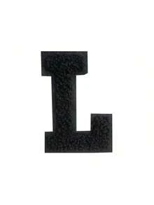1/26pcs Chenille 2.8 Inch Letter Iron-On Patches, Suitable For Repairing Jeans, T-Shirts And Other Clothing, Letter Patch Badges - Black - View 24
