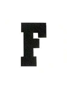 1/26pcs Chenille 2.8 Inch Letter Iron-On Patches, Suitable For Repairing Jeans, T-Shirts And Other Clothing, Letter Patch Badges - Black - View 38