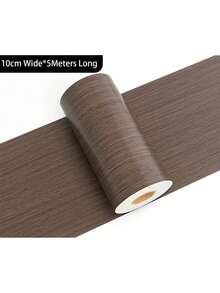 1 Roll Faux Wood Grain Waterproof Vinyl Peel And Stick Decorative Trim, Self-Adhesive Thin Edging Strips For Door Frames, Baseboards, Home Decor Renovation, Easy To Apply And Durable, Removable, Ideal For Living Room And Bedroom Corners - Multicolor - View 14