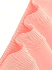 Bird Pattern, Double-Sided Printing, Children's Long-Sleeved Round-Neck Sportswear, Elastic Fabric, Machine Washable, Autumn And Winter Casual Wear, Warm And Not Stuffy, The Best Gift For Children, Multiple Colors Available - 粉色 - 查看 6