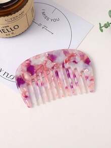 1pc Classic Vintage Small Makeup Comb, Sweet Cute Portable Pocket Size For Women Daily Grooming ,Comb Hair ,Hair Styling Tools - 彩色 - 查看 5