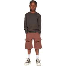 Rick Owens Big Kids Gray Concordians Level Long Sleeve T-Shirt |  | Teen Boys Sweatshirts - 預設 - 查看 4