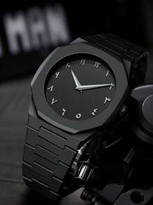 GUANQIN Classic Business Men's Watch Set - Matte Plastic Strap Quartz Watch, Fashionable Men's Watch Set, Suitable For Daily Life And Gifting, Father's Day, Halloween, Christmas, Students, Occasions, Dates, Business