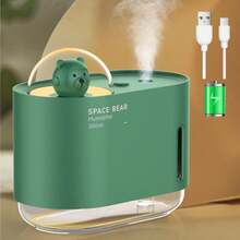 新款迷你家用小型空气加湿器，桌面USB宇航熊加湿器，卧室空气加湿器，香薰机，精油加湿器 - 彩色 - 查看 4