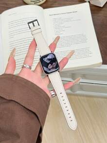 1 Stück weiches Lederarmband kompatibel mit Band für Frauen Sport, 38mm 40mm 41mm 42mm 44mm 45mm 46mm 49mm, Armband kompatibel mit Series 10/9/8/7/6/5/4/3/2/1 SE Ultra