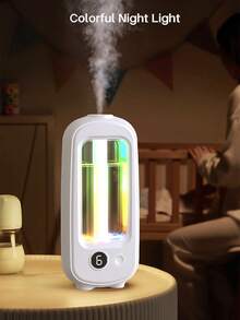 Hotel Grade Essential Oil Diffuser, Long-Lasting Indoor Mist, Aromatherapy Diffuser, Office Air Freshener, Quiet Aroma Diffuser, Home Automatic Fragrance Mist - Rechargeable/Desktop/Wall-Mountable/6 Adjustable Modes/Mood Light/6 Aroma Oils: Lavender, True Self, Gardenia, White Peach Oolong, Serenity, Shangri-La - White - View 5