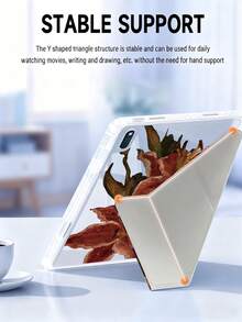 Ayotu 防震基础款平板电脑保护套，百合花油画图案，兼容iPad，超薄防摔平板电脑外壳，3+Y折叠智能支架设计，自动休眠/唤醒，兼容iPad 9.7/10.2/10.9/11/12.9英寸，第十代，Air 4/5，Air 11，兼容三星Galaxy Tab和Kindle，春季粉彩礼品 - 彩色 - 查看 5