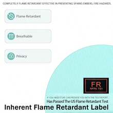 Flame Retardant Hospital Curtain Hanging Medical Privacy Room Divider Cubicle Curtains - Meets For Fire Retardant Testing According To NFPA-701 1 Panel Lake Blue 9x8ft - LakeBlue - View 3