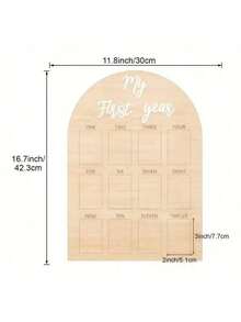 1件“我的第一个青少年里程碑相框 - 儿童木制照片展示架，12个月男孩女孩照片吊坠，完美生日礼物”，青少年配件 - 彩色 - 查看 7