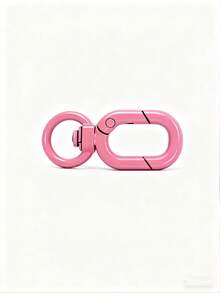 Hebilla oval de metal de moda, se puede abrir como llavero, gancho para bolso, clip de extensión, hebilla para cadena de perro, accesorios de equipaje, hebilla para senderismo, muy adecuada para usar mientras se viaja, accesorios de viaje, adecuada para correas de billetera, llaves, manualidades, ganchos, accesorios DIY - Multicolor - Ver 10