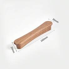 1pc Modern Minimalist Walnut Wood Pull Handle, Single/Double Hole Small Pull Handle For Furniture, Drawers, Cabinets - Multicolor - View 5