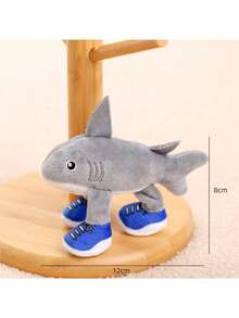 15cm Cute Shark Plush Doll Pendant - Funny Expression Soft Mythical Creature Plush Doll, Great Gift For Kids, Anime Fans, And Pranksters - Multicolor - View 18