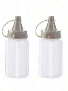 1pc/2pcs 1000ml Hand-Cranked Batter Mixer Bottle Dispenser,Batter Mixing Bottle; Cream Pancake; Pancake Batter Mixing Bottle, Pressed Type Pancake Cream Dispensing Bottle With Scale,Cream Whipping Bottle, And Seasoning Squeeze Bottles, Mini Transparent Sauce Bottles. - Clear - View 17