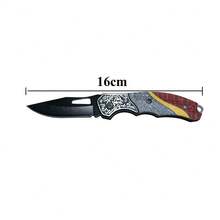 Vintage Luxury Folding Folding Pocket Knife With Stamped Design, 16cm, Portable, Perfect Gift For Men, Hunting, Fishing. - 1819 - 查看 2