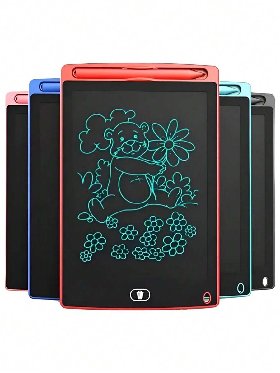 DeTODO Pizarrón LCD de 12 Pulgadas Tableta de Dibujo Digital Portátil Mágica+ Lápiz - Negro - Ver 1