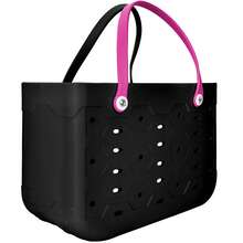 1pc Extra-Large Capacity EVA Women's Beach Bag, Solid Color Waterproof EVA Tote Bag, Stylish And Easy-To-Clean Rubber Handbag, Beach Bag, Backpack, Travel Essential, Suitable For The Beach, Camping, Vacation, Shopping - EVA Basket Bag - Nhiều màu - Xem 6