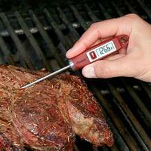 Escali DH1 Gourmet - Termómetro digital para carne con sonda extra larga, certificado NSF, negro(Rojo -) - Tipo 1 - Ver 10