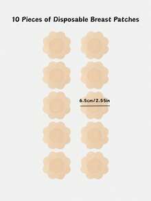 1/2pairs Reusable Bunny Ears Silicone Invisible Bra Self-Adhesive Sports Push-Up Bra Stickers, For Sports Push-Up Plank Workout - 彩色 - 查看 9