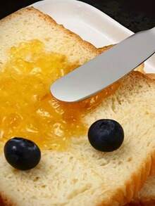 1pc Stainless Steel Butter Knife, Cheese Spreader, Jar Scraper, Metal Can Scraper, Kitchen Butter Knife, Multi-Function Butter Spreader, Kitchen Tools, Kitchen Accessories, Valentine's Day Gift