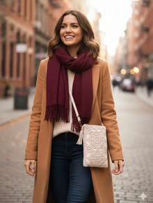 New Small Crossbody Bag For Women, Niche Beach Side Versatile Shoulder Bag, Fashionable Mini Square Envelope Bag, Versatile Ins Casual Crossbody Vacation Beach Bag - Multicolor - View 2