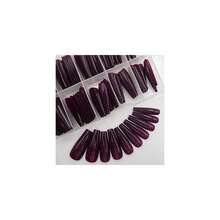Colored Coffin Press On Nails Long Ballerina False Fake Nail Tips Full Cover Manicure Design Acrylic Nails 100pc For Women Teen FFgirls (Dark Grape){Inchcolor_nameinch:InchDarkGrapeinch} - 黑葡萄 - 查看 1