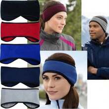 High-Elasticity Warm Sports Headband With Extended Earmuffs Unisex Headband For Winter Skiing And Hiking Wide-Brimmed Fit Design - Multicolor - View 1