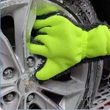 Plush Waterproof Car Wash Gloves, Dedicated Car Brush Cleaning Cloth, Chenille Wheel Hub Towel